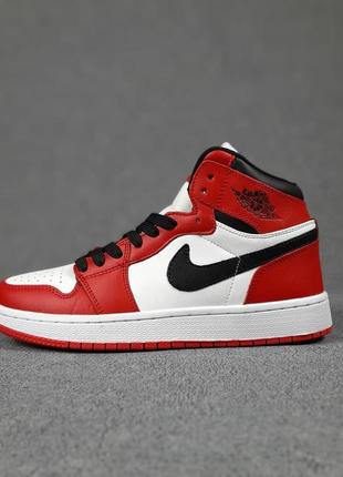 Кроссовки женские nike air jordan 1 retro high red2 фото