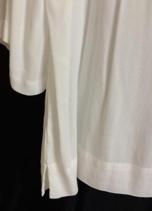 Біла блузка з довгим рукавом віскоза 100%2 фото