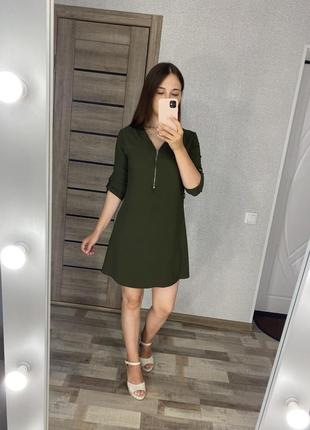 Платье цвет хаки зеленое papaya size 10