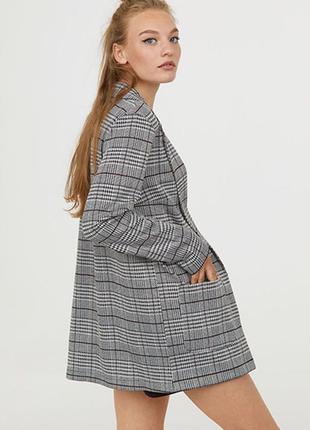 Оригинальный удлиненный жакет от бренда h&m 0721270003 разм. xs2 фото