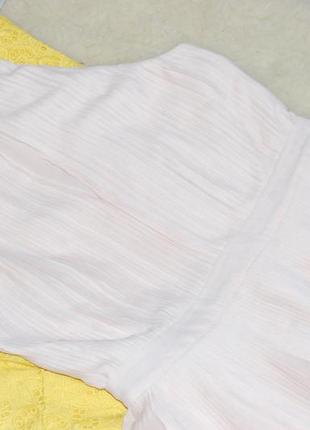 Нежное шифоновое плиссированное платье макси h&m из свежих коллекций в новом состоянии5 фото
