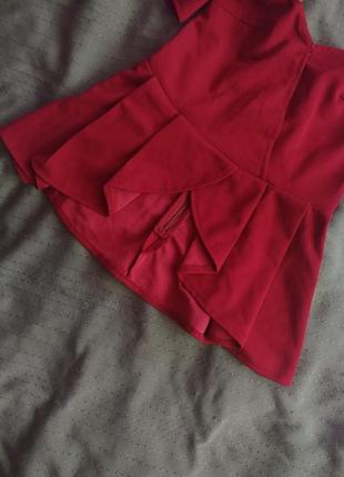 Новая блуза блузка кофта со спущеными цвета марсала плечами zara нарядная asos стильная parisian4 фото