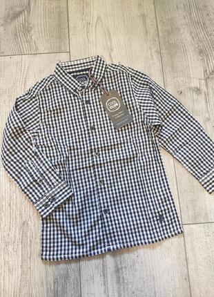 Рубашка в клетку cool club 104 см
