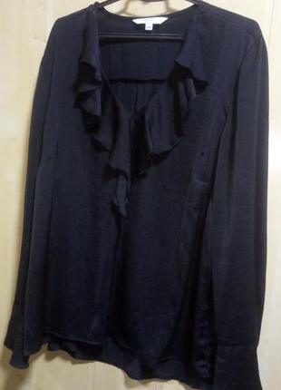 Блуза черная классическая