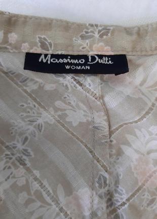 Блуза в цветочный принт massimo dutti коттон9 фото