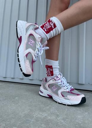 New balance 530 pink/purple жіночі рожеві фіолетові кросівки беланс жіночі рожеві фіолетові кросівки2 фото