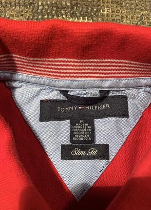 Футболка поло tommy hilfiger slim fit, оригинал, размер м4 фото