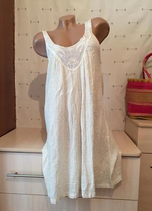 Білий легкий сарафан / легке плаття