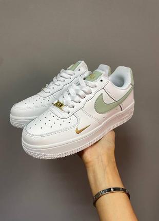 Стильные женские кроссовки кеды демисезонные nike air force белые найк форс3 фото