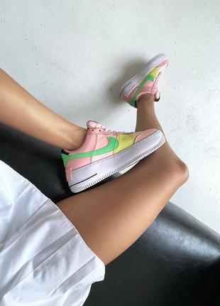 Стильные женские кроссовки кеды демисезонные nike air force белые кожаные найк форс4 фото