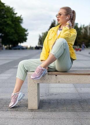 Шикарные женские кроссовки nike air max 270 розовые4 фото