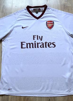 Мужская винтажная футбольная джерси nike arsenal gunners fc 2007