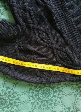 Вязаный кардиган, накидка .косы 46-48 5