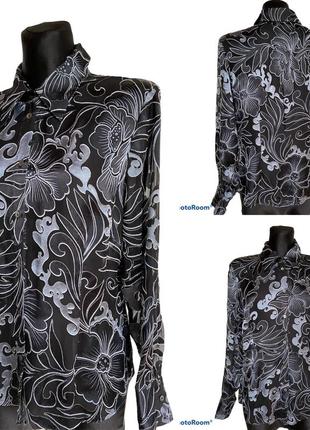 Фірмова стильна якісна натуральна блуза сорочка з шовку