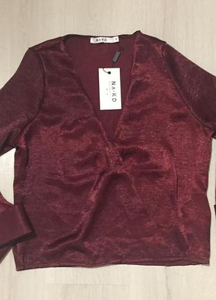 Блуза бордо.