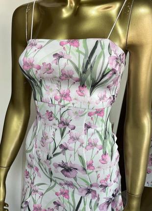 Сукня міні з кроп-топом і квітковим прийнятому asos7 фото