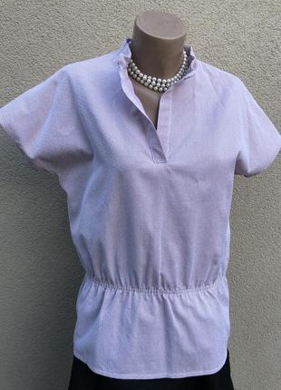 Блуза реглан в полоску,баска,рубаха,serena davini,milano,2 фото