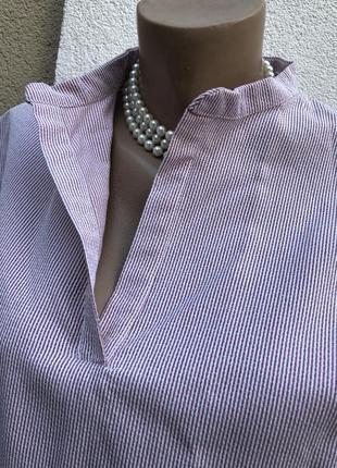 Блуза реглан в полоску,баска,рубаха,serena davini,milano,3 фото