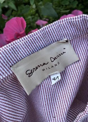 Блуза реглан в полоску,баска,рубаха,serena davini,milano,8 фото