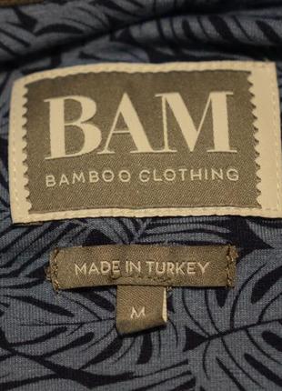 Мягкая фирменная трикотажная рубашка из экологичной ткани bam bamboo clothing m англия.5 фото