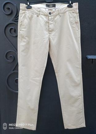 Легкие котоновые мужские брюки h&m slim fit2 фото