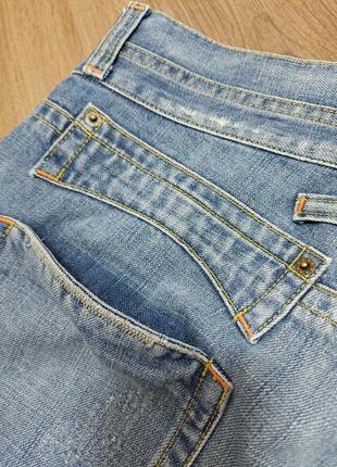Bandolera джинсовые свободные шорты на болтах с декоративными рванками потёртостями5 фото