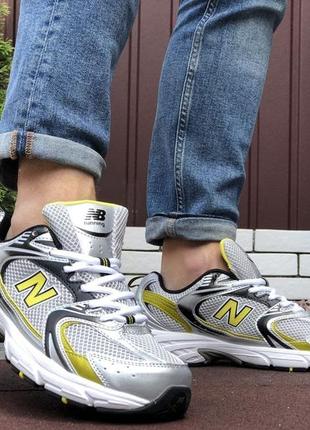 Р. 42 кросівки new balance abzorb 530 (сіро/жовті)