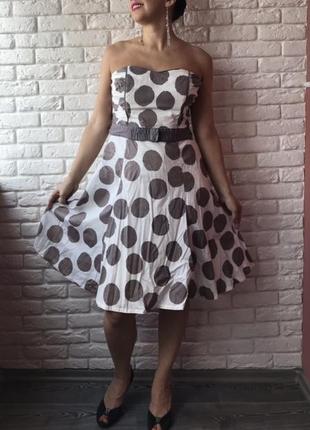 Платье хлопок в горох