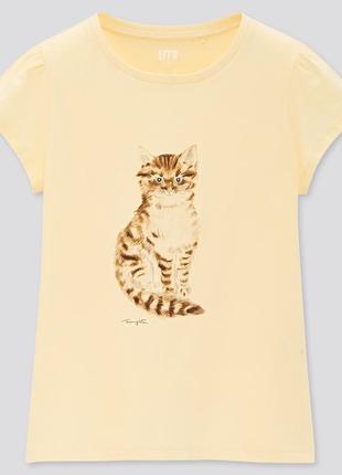 Детская футболка uniqlo, коллекция "cats are purrfect"2 фото