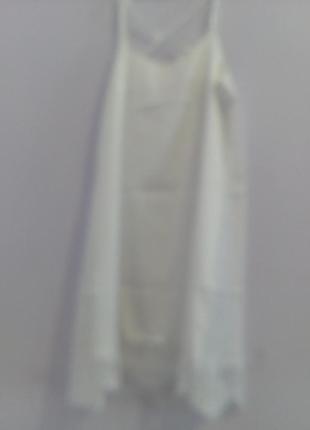 Легкий молочный сарафан шелк армани5 фото