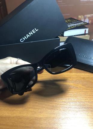 Чёрные очки шанель классика оригинал chanel original3 фото