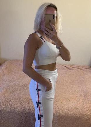 Костюм топ і штани, білий костюм на літо