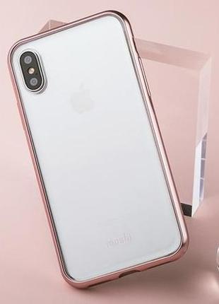 Чехол moshi vitros slim iphone xs/x {5.8"} orchid pink (99mo103251)3 фото