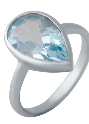 Срібний перстень з топазом2 фото