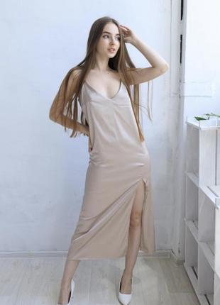 Сукня комбінація плаття шовк5 фото