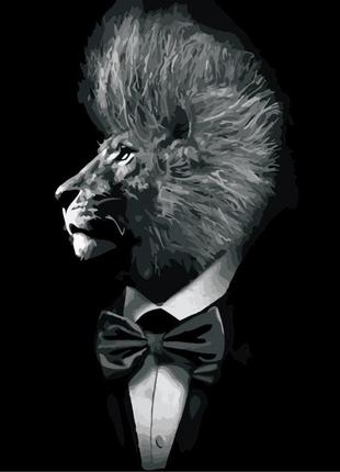 Картина за номерами artstory 40*50 джентльмен лев