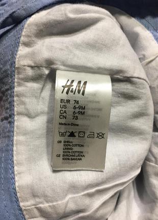 Панамка для дівчинки h&m,бавовна,до 1,5 року6 фото