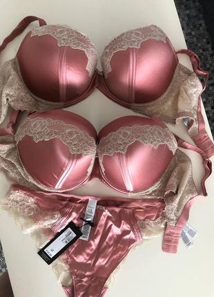 M&s бюстгальтер, лифчик-uk40e/eur90f и uk40dd/eur90e трусы-uk18/eur461 фото