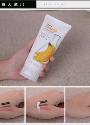 Пенка для умывания с экстрактом банана it’s skin have a banana cleansing foam2 фото