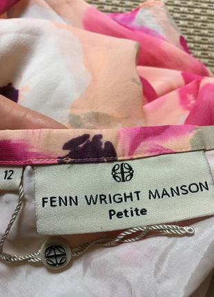 Очаровательная юбка из шёлка в цветочный принт fenn wrighit manson4 фото