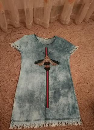 Сукня тоненький джинс котон