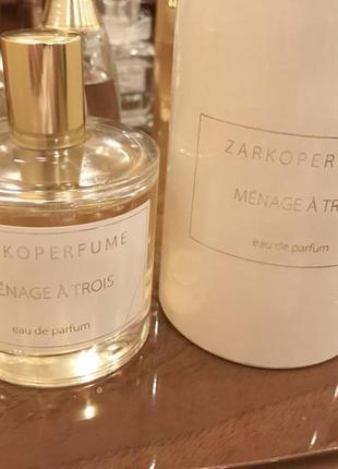 Zarkoperfume ménage à trois оригинал_eau de parfum 7 мл затест