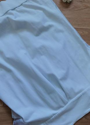 Нежная лёгкая блуза голубого цвета3 фото