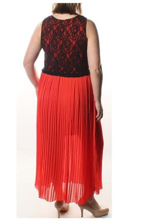 Красно- черное платье юбка гофрэ, разм. m, полномерит6 фото