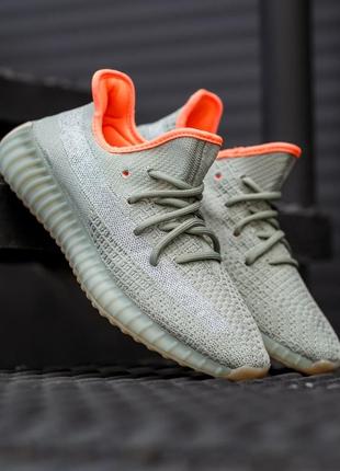 Женские кроссовки adidas yeezy boost 350 v2 desert - sage скидка sale / smb2 фото