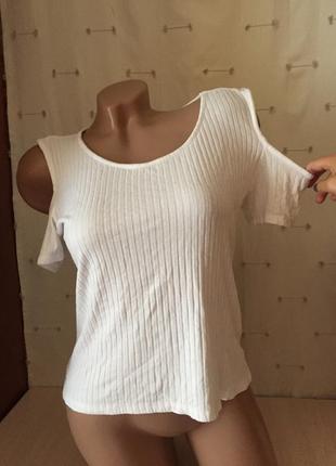 Футболка майка в рубчик