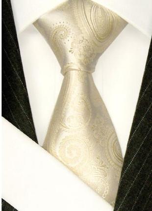 Краватка золотистий перелив шовковий шовк атласний шовк. розкішний королівський шикарнейший3 фото