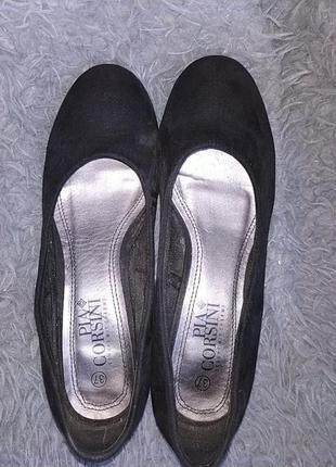 Туфли замшевые женские 37р.