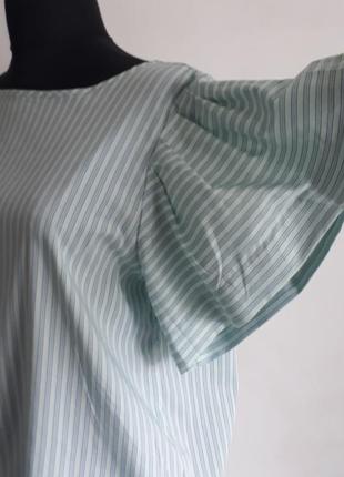 Блузка с объемным рукавами "крылышки"