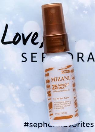 Незмивний кондиціонер термозахист розпушування волосся mizani 25 miracle milk leave-in conditioner1 фото